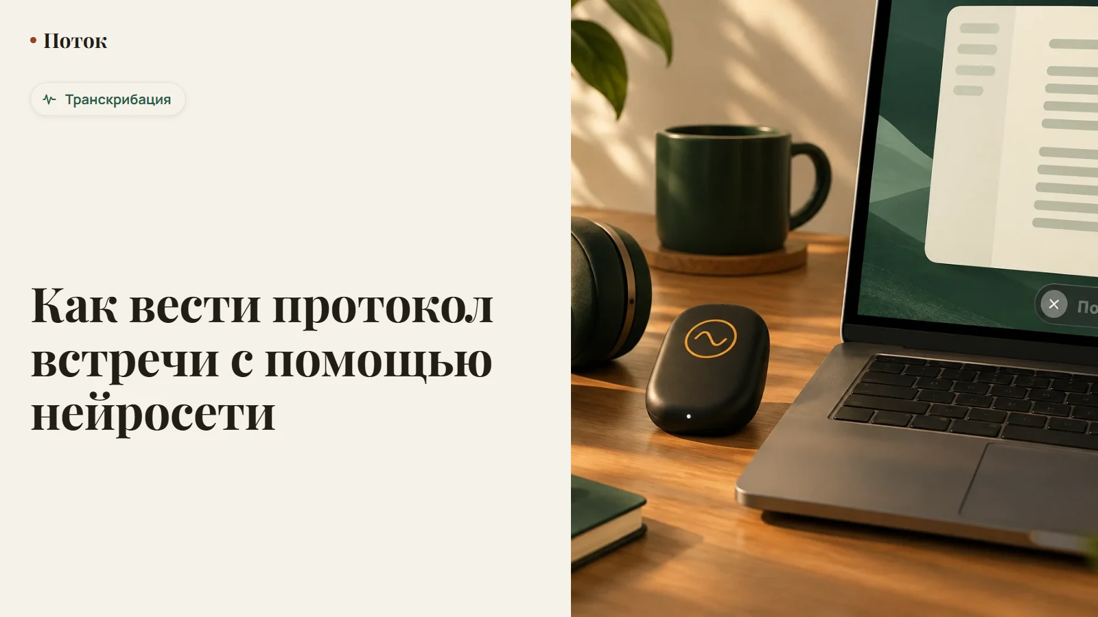 Как вести протокол встречи с помощью нейросети