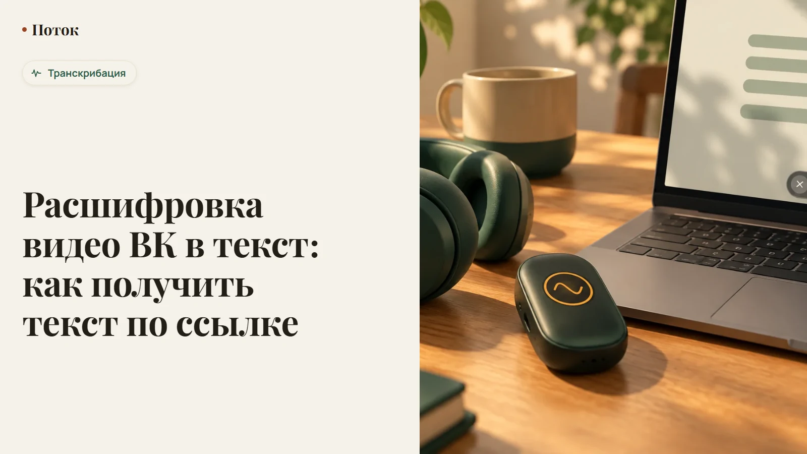Расшифровка видео ВК в текст: как получить текст по ссылке