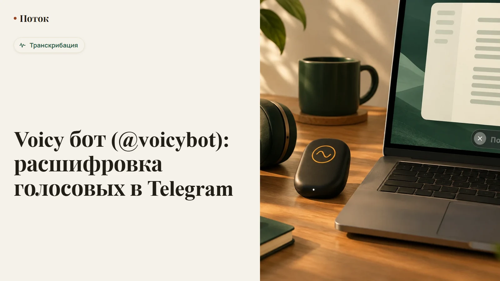 Voicy бот (@voicybot): расшифровка голосовых в Telegram