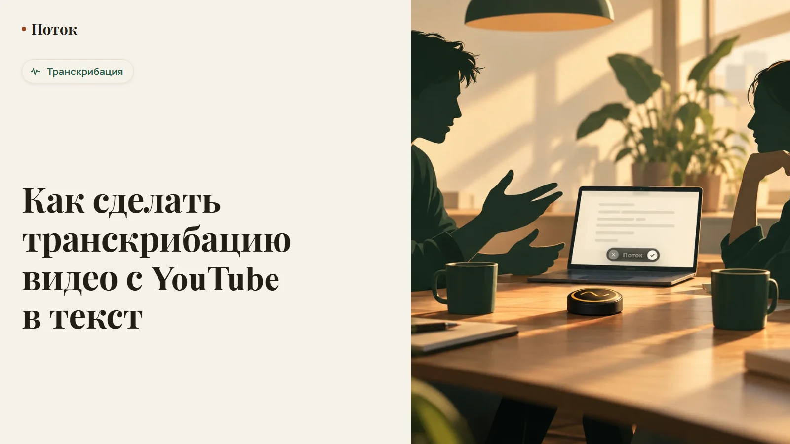 Как сделать транскрибацию видео с YouTube в текст