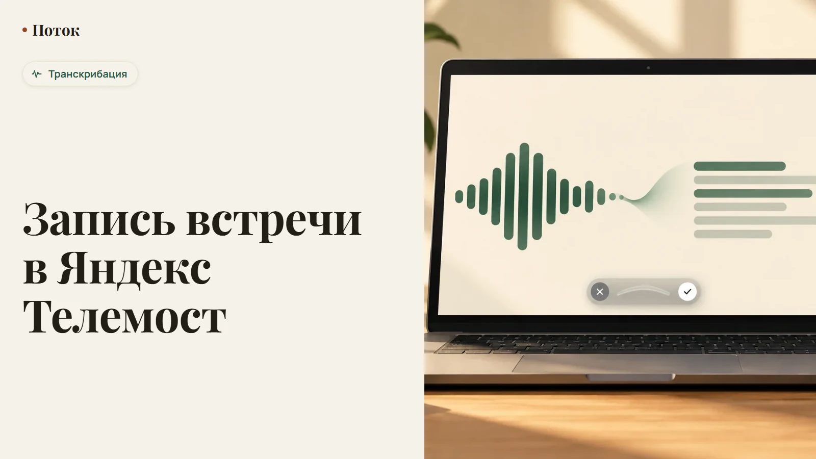 Запись встречи в Яндекс Телемост