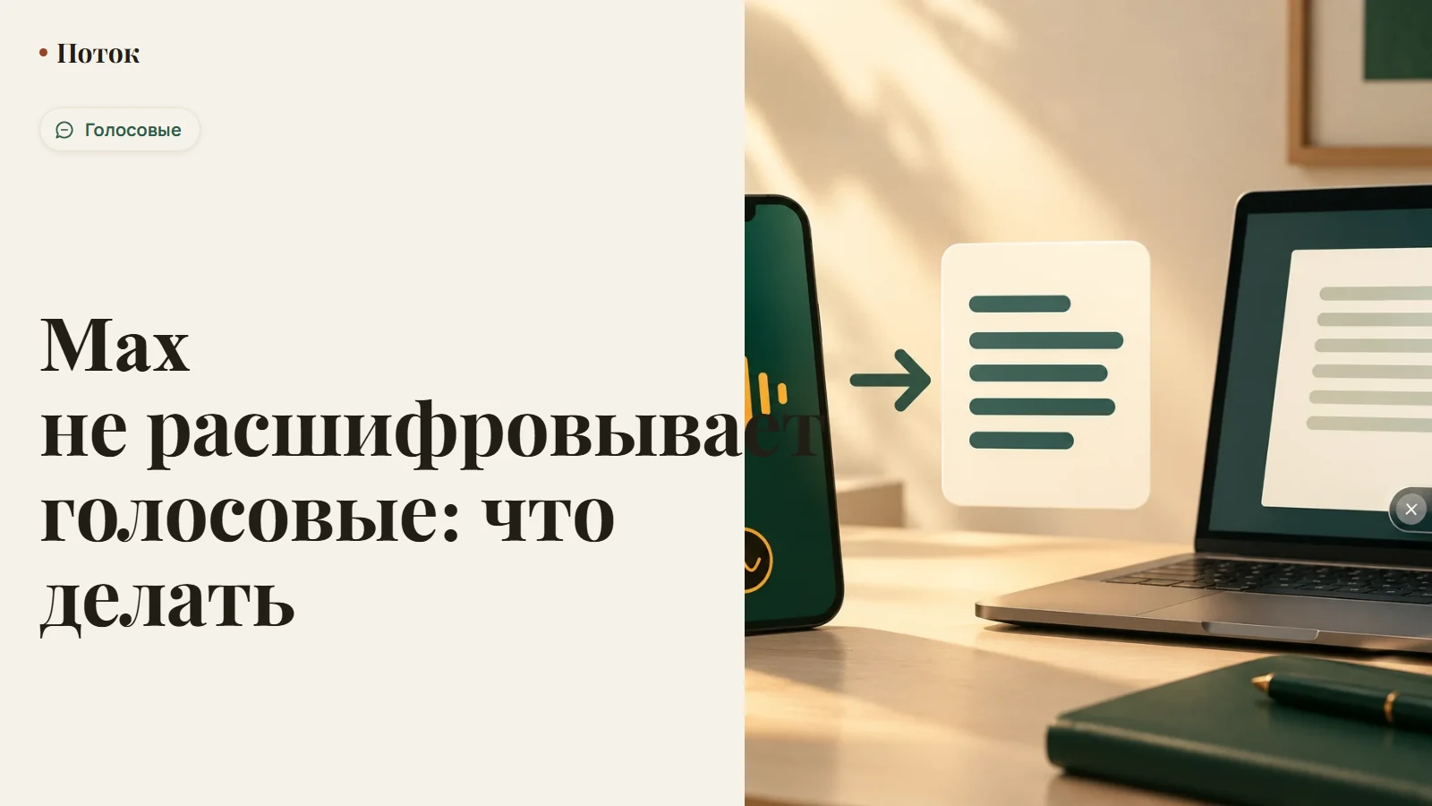 Max не расшифровывает голосовые: что делать
