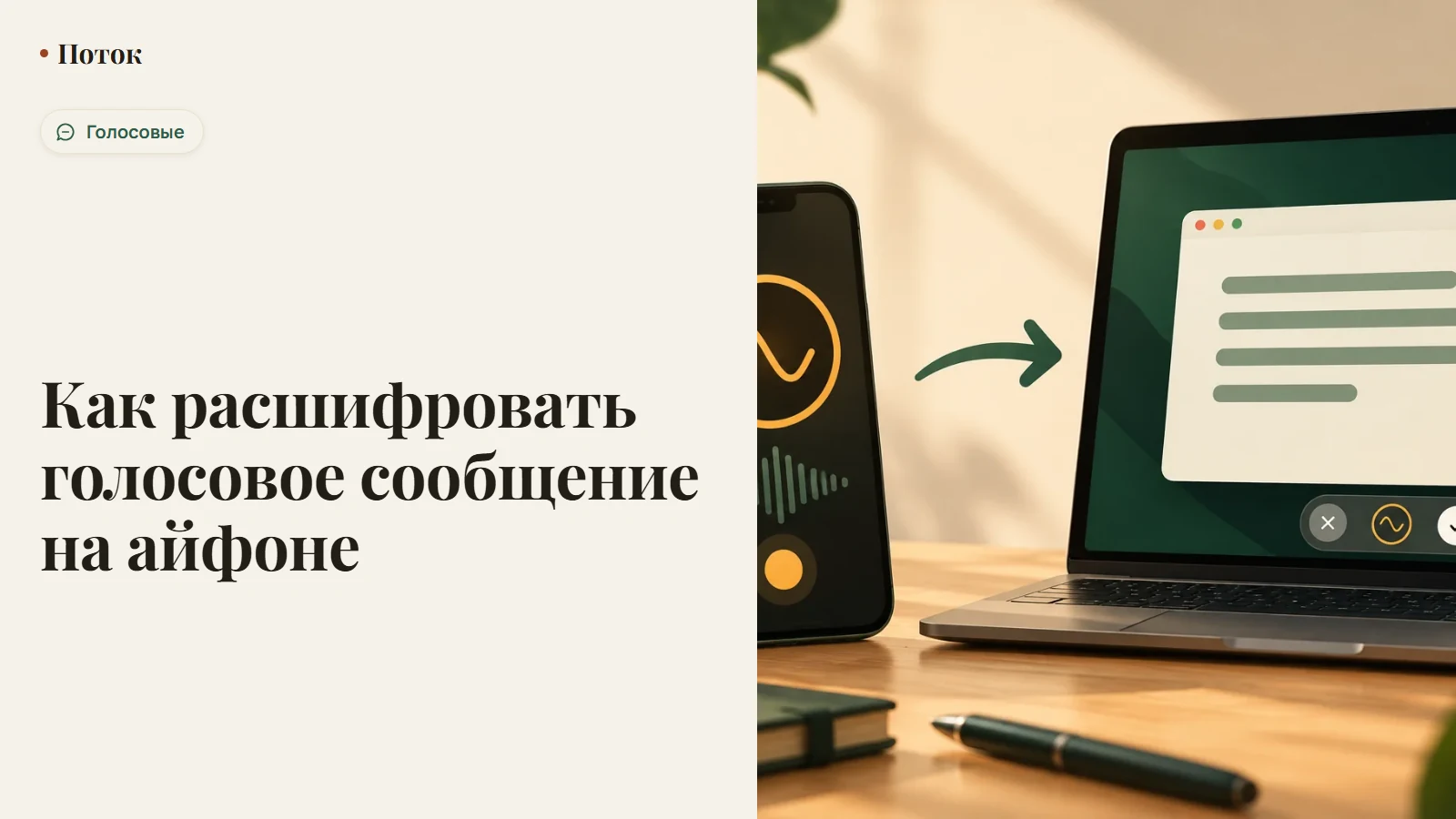 Как расшифровать голосовое сообщение на айфоне
