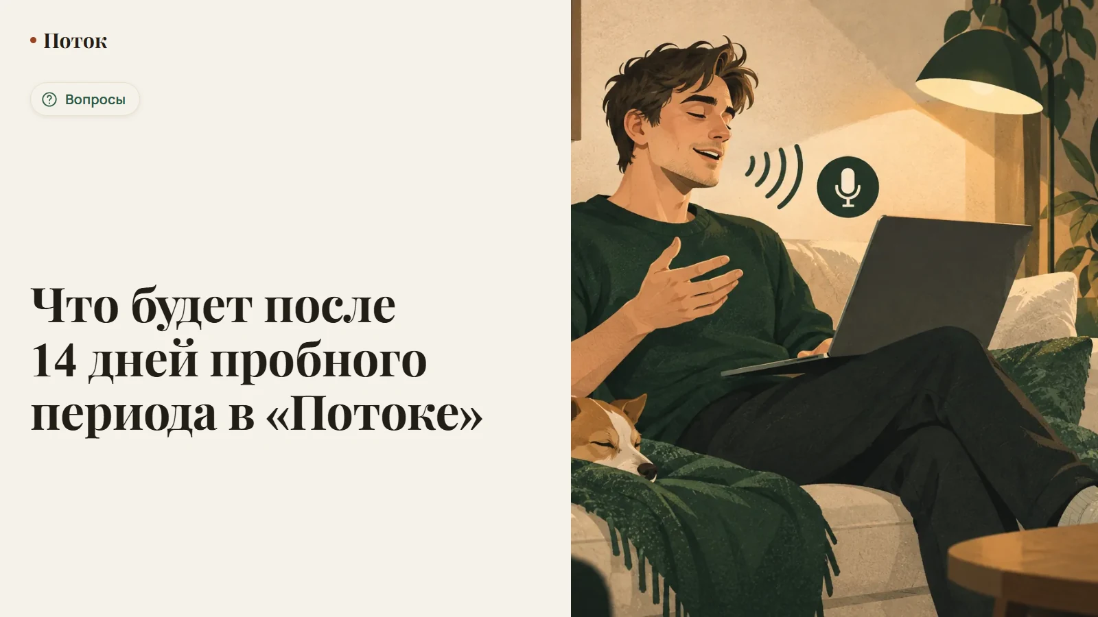 Что будет после 14 дней пробного периода в «Потоке»