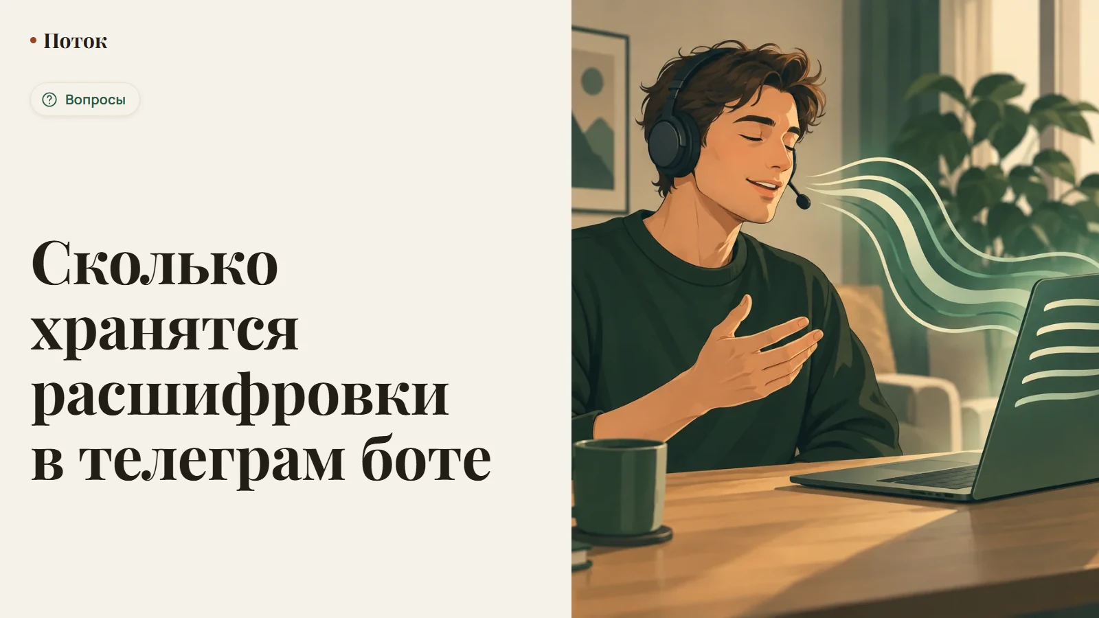 Сколько хранятся расшифровки в телеграм боте